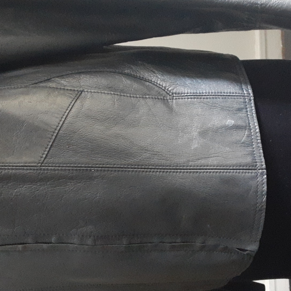 Genuine Leather GAP Y2K jacket (vintage) - Picture 12 of 16